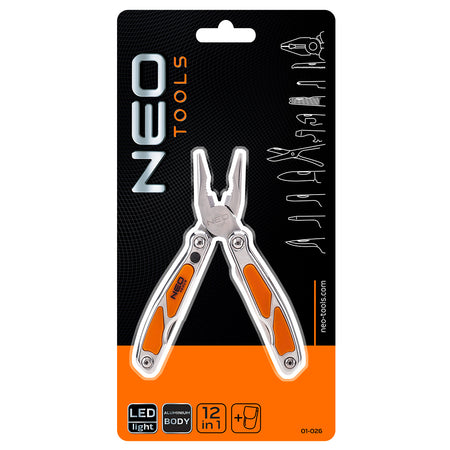 Multifunkčné náradie, 12 prvkov, s LED od NEO TOOLS nájdeš na naravis.sk
