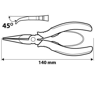Kliešte pologulaté s pružinou 140 mm od NEO TOOLS nájdeš na naravis.sk