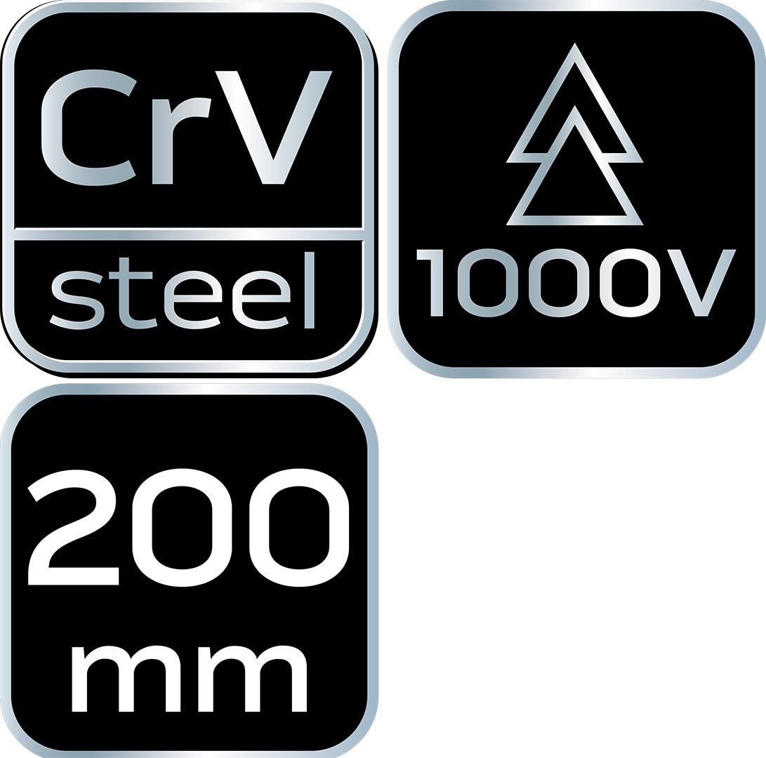 Kliešte 200 mm, 1000V, CrV, leštená od NEO TOOLS nájdeš na naravis.sk