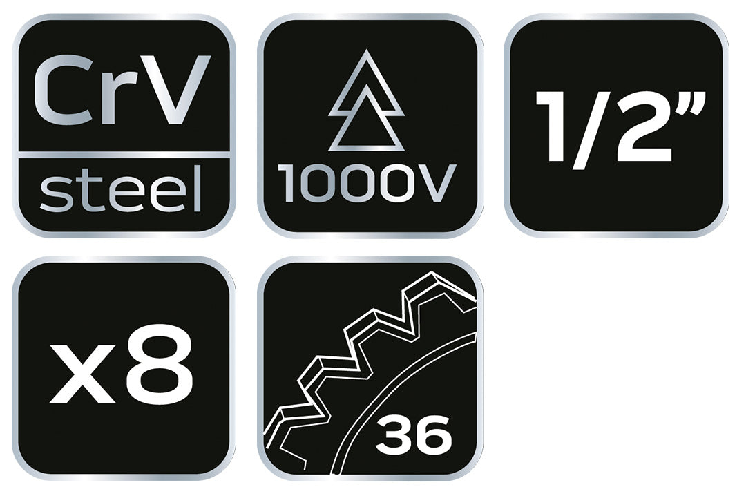 Nástrčné kľúče 1000V, 8 ks. od NEO TOOLS nájdeš na naravis.sk