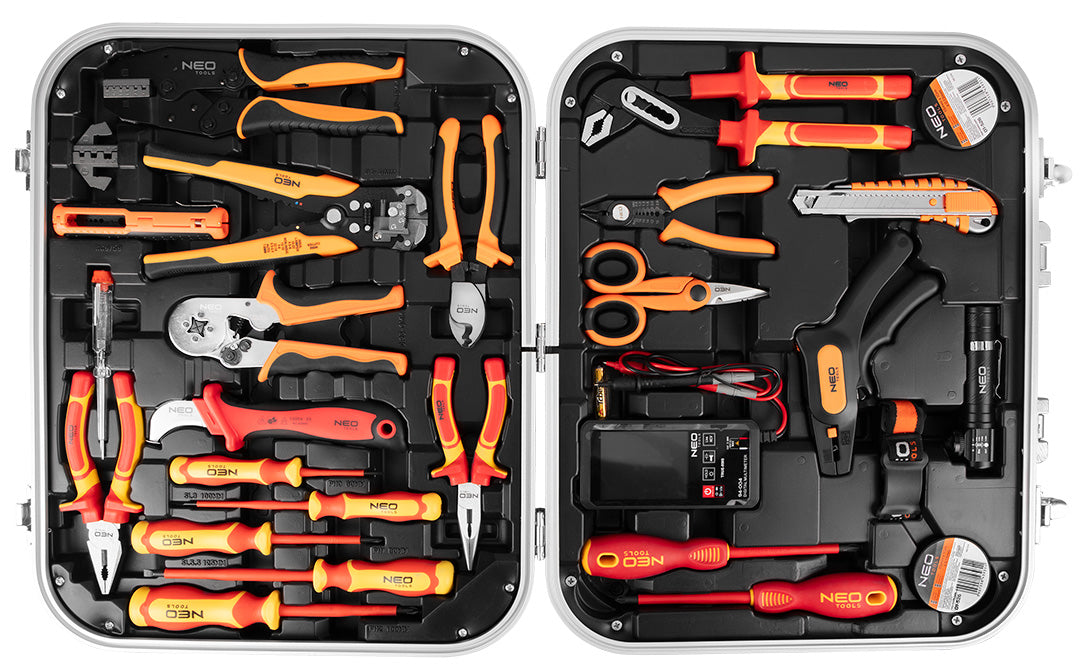 Elektrikársky kufrík 25 el. od NEO TOOLS nájdeš na naravis.sk