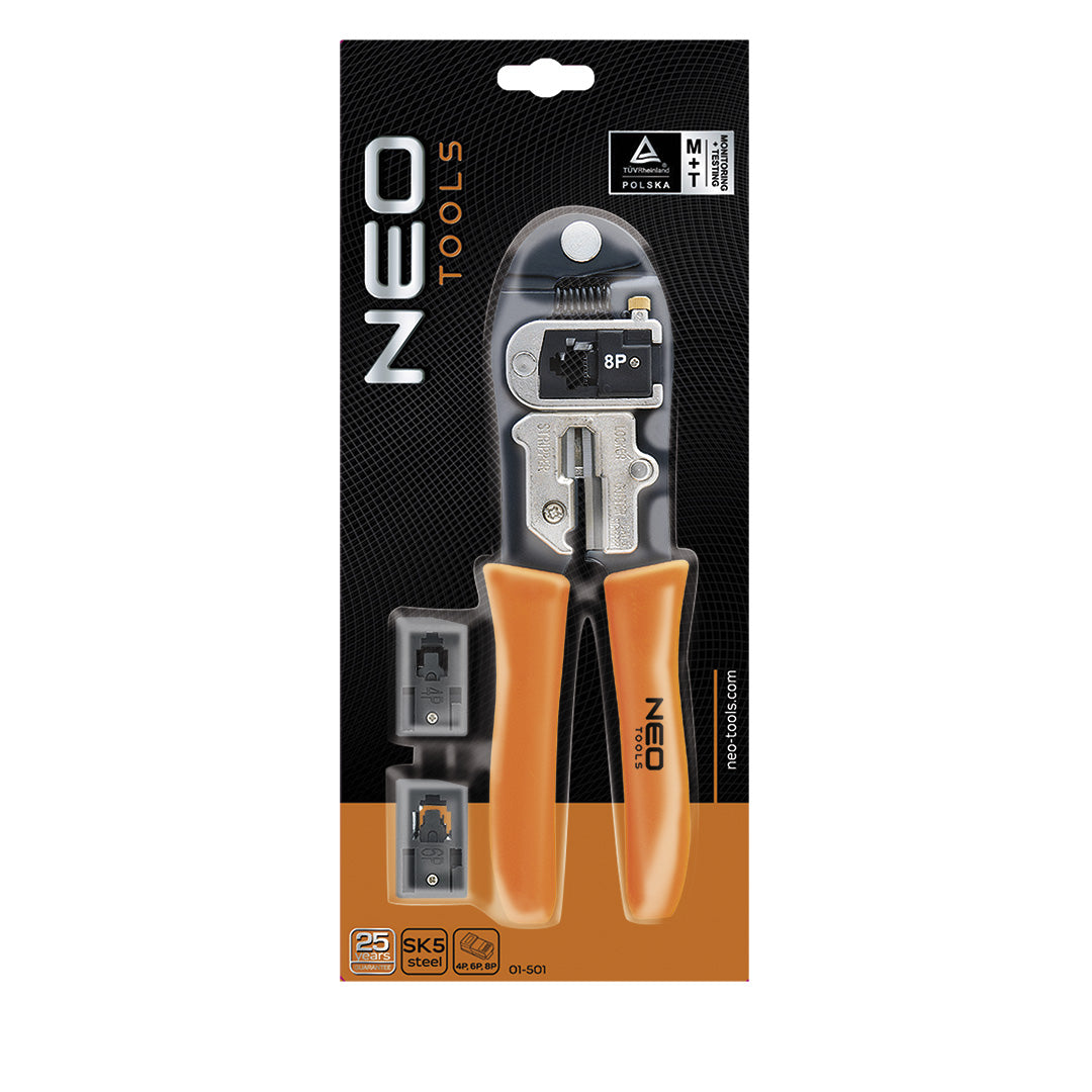 Kliešte na konektory 4P, 6P, 8P od NEO TOOLS nájdeš na naravis.sk