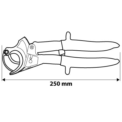 Račňové nožnice na Al, Cu káble, 250 mm od NEO TOOLS nájdeš na naravis.sk