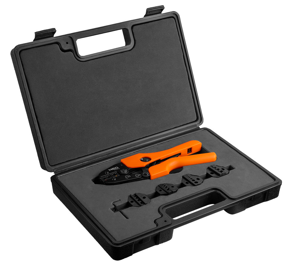 Kliešte na krimpovanie koncoviek, súprava 5 čeľustí od NEO TOOLS nájdeš na naravis.sk