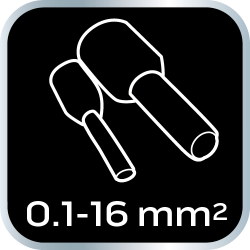 Krimpovacie kliešte na koncové objímky 6 kameňov, priemer objímky: 0,1 - 16 mm2 od NEO TOOLS nájdeš na naravis.sk