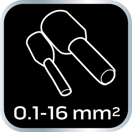 Krimpovacie kliešte na koncové objímky 6 kameňov, priemer objímky: 0,1 - 16 mm2 od NEO TOOLS nájdeš na naravis.sk