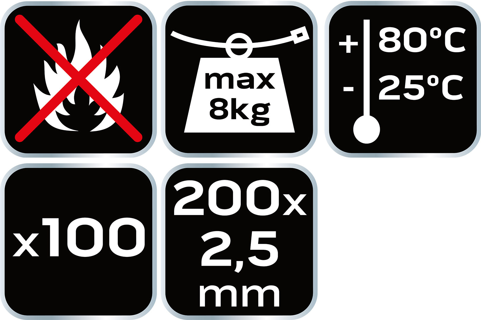 Sťahovacie pásky 2.5 x 200 mm, biely 100 ks od NEO TOOLS nájdeš na naravis.sk