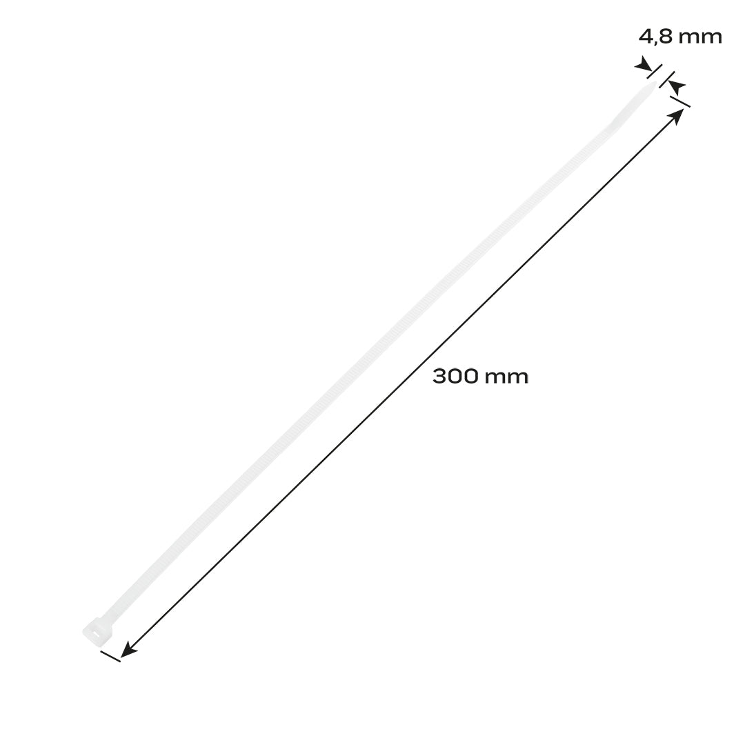 Sťahovacie pásky 4.8 x 300 mm, biely 75 ks od NEO TOOLS nájdeš na naravis.sk