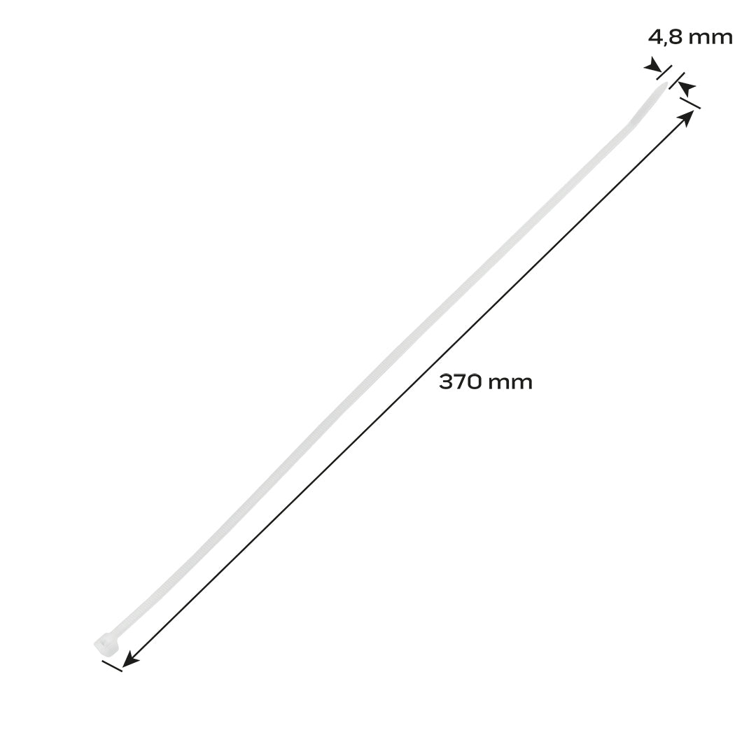 Sťahovacie pásky 4.8 x 370 mm, biely 75 ks od NEO TOOLS nájdeš na naravis.sk