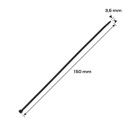 Káblové pásky EXTREME 3,6 × 150 mm, čierne, 100 ks. od NEO TOOLS nájdeš na naravis.sk