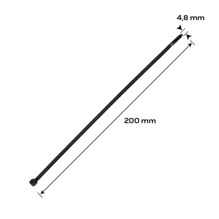 Káblové pásky EXTREME 4,8 × 200 mm, čierne, 20 ks. od NEO TOOLS nájdeš na naravis.sk