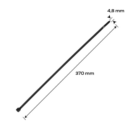Káblové pásky EXTREME 4,8 × 370 mm, čierne, 50 ks. od NEO TOOLS nájdeš na naravis.sk