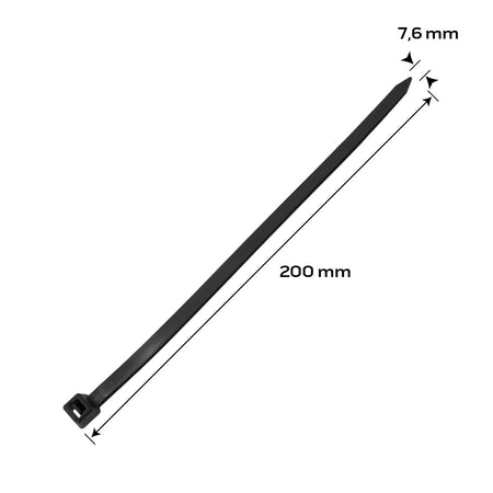 EXTRÉMNE zipsy 7,6 × 200 mm, čierne, 50 ks. od NEO TOOLS nájdeš na naravis.sk