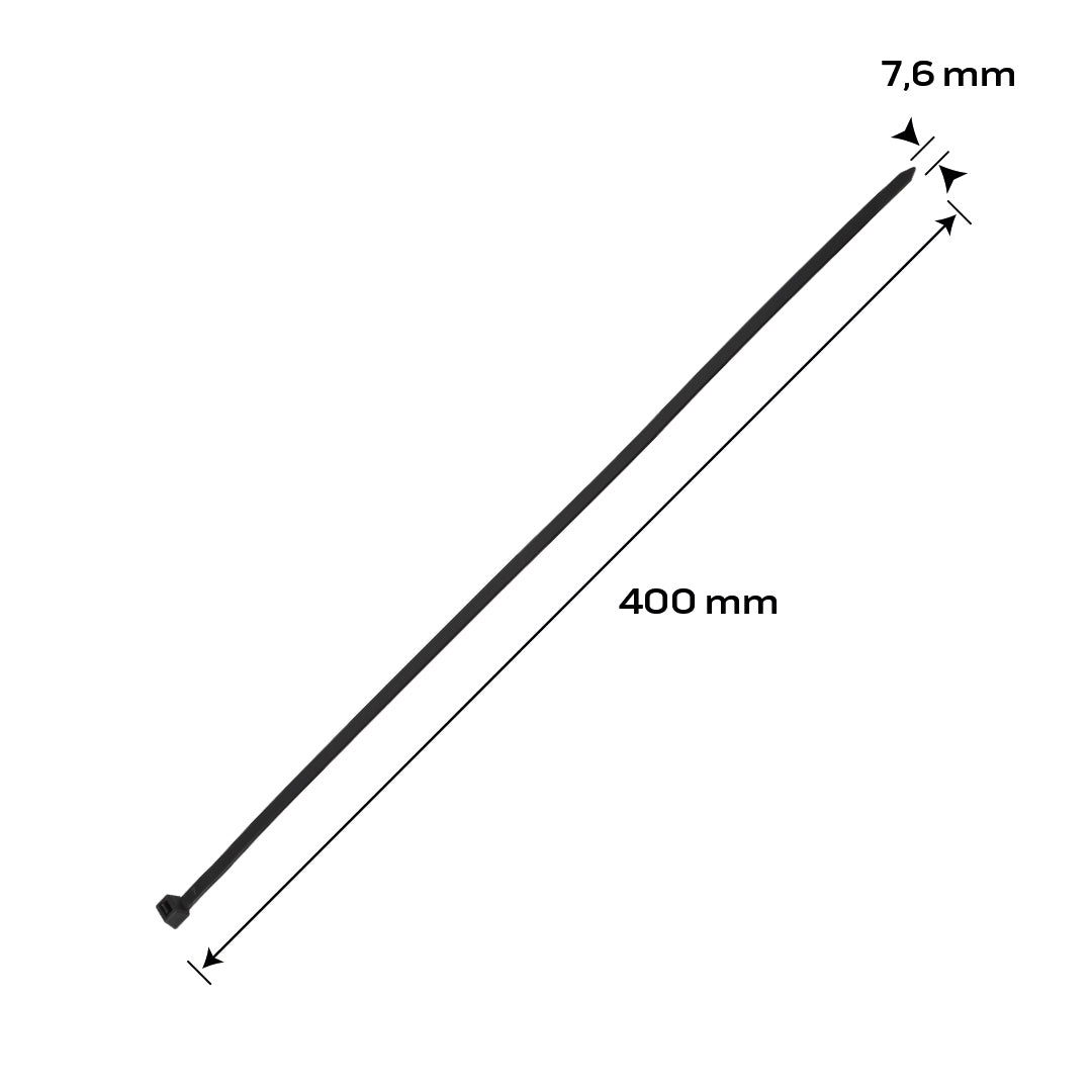 Svorky EXTREME 7,6 × 400 mm, čierne, 50 ks. od NEO TOOLS nájdeš na naravis.sk