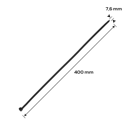 Svorky EXTREME 7,6 × 400 mm, čierne, 50 ks. od NEO TOOLS nájdeš na naravis.sk