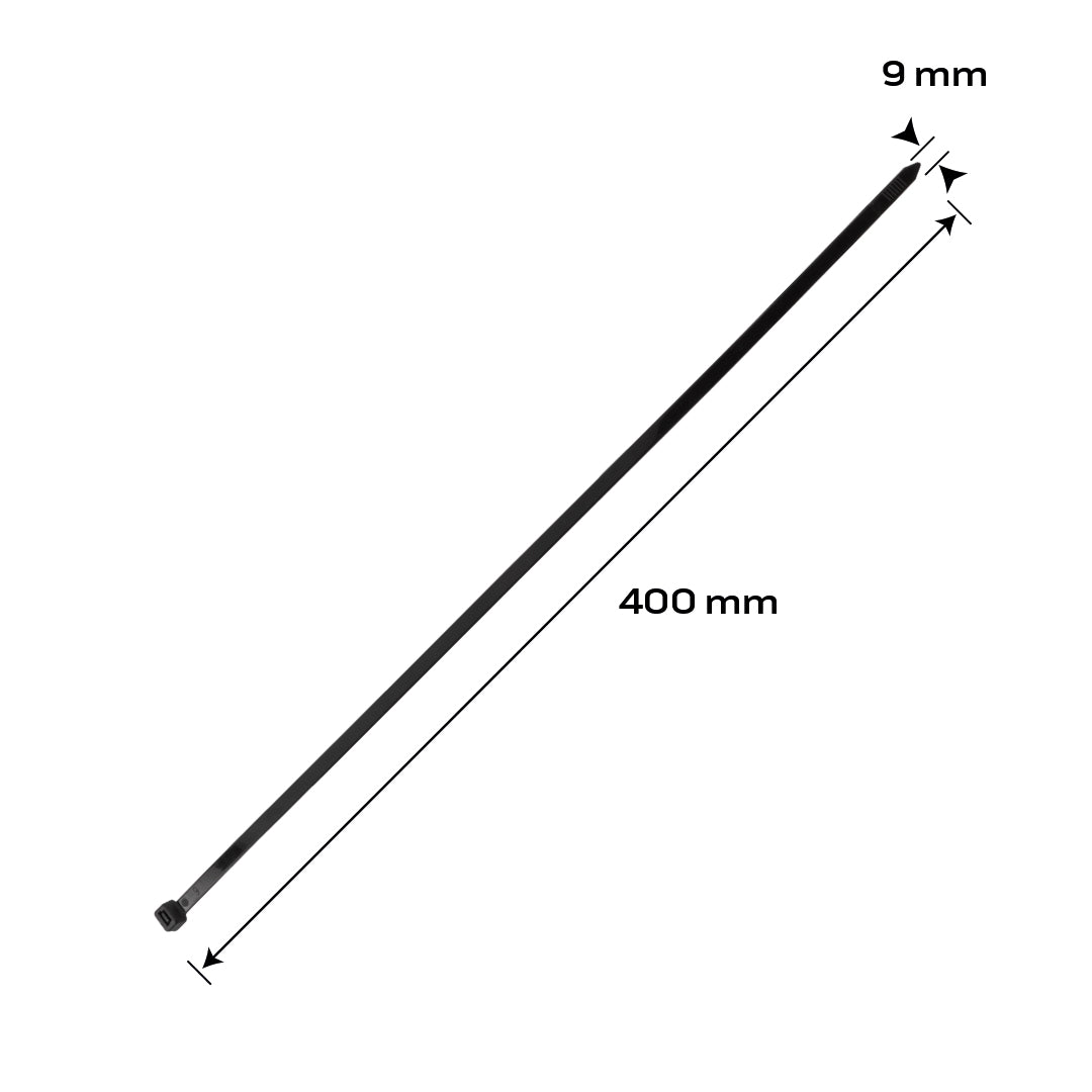 Káblové pásky EXTREME 9,0 × 450 mm, čierne, 50 ks. od NEO TOOLS nájdeš na naravis.sk