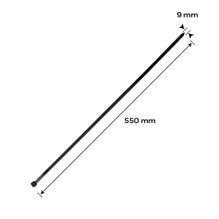 Káblové pásky EXTREME 9,0 × 550 mm, čierne, 50 ks. od NEO TOOLS nájdeš na naravis.sk