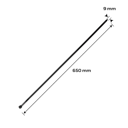 Káblové pásky EXTREME 9,0 × 650 mm, čierne, 50 ks. od NEO TOOLS nájdeš na naravis.sk