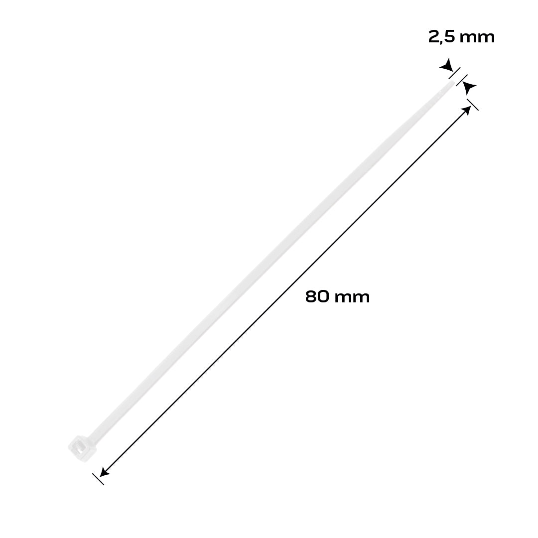 EXTREME klipy 2,5 × 80 mm, biele, 100 ks. od NEO TOOLS nájdeš na naravis.sk
