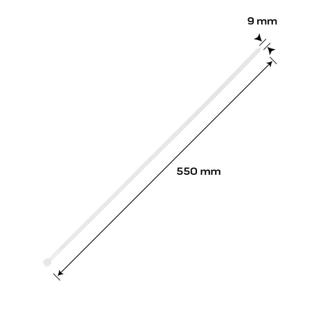 Káblové pásky EXTREME 9,0 × 550 mm, biele, 50 ks. od NEO TOOLS nájdeš na naravis.sk