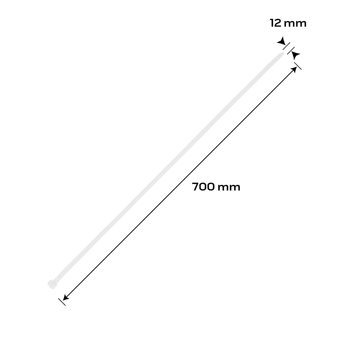 EXTREME klipy 12,0 × 700 mm, biele, 50 ks. od NEO TOOLS nájdeš na naravis.sk