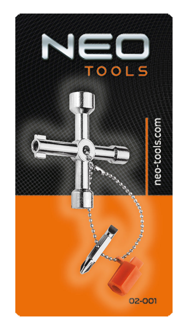 Univerzálny kľúč na rozvodné skrine od NEO TOOLS nájdeš na naravis.sk