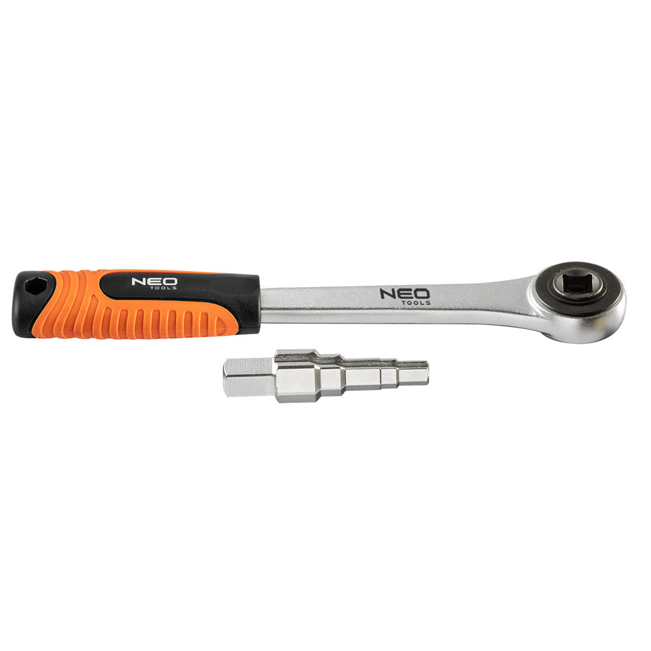 Kľúč k priskrutkovaný 1/2 "račňu od NEO TOOLS nájdeš na naravis.sk