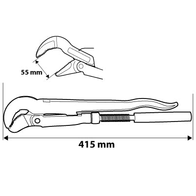 Hasák 415 mm, 1.5" od NEO TOOLS nájdeš na naravis.sk