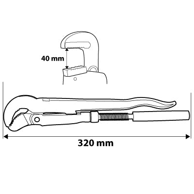 Hasák 320 mm, 1.0" od NEO TOOLS nájdeš na naravis.sk