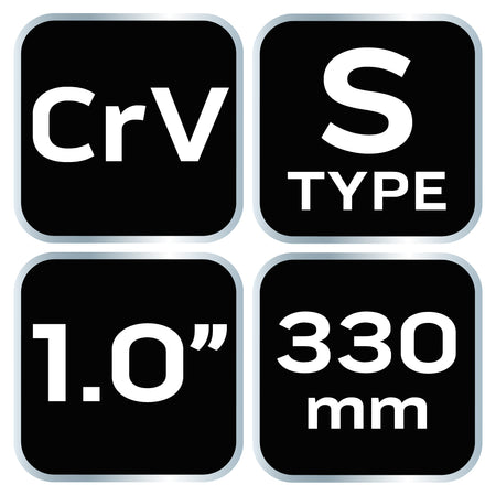 Kľúč na rúry typ „S“, 330 mm, 1,0" od NEO TOOLS nájdeš na naravis.sk