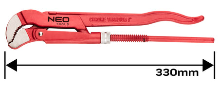 Kľúč na rúry typ „S“, 330 mm, 1,0" od NEO TOOLS nájdeš na naravis.sk