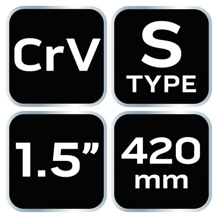 Kľúč na rúry typ „S“, 420 mm, 1,5" od NEO TOOLS nájdeš na naravis.sk