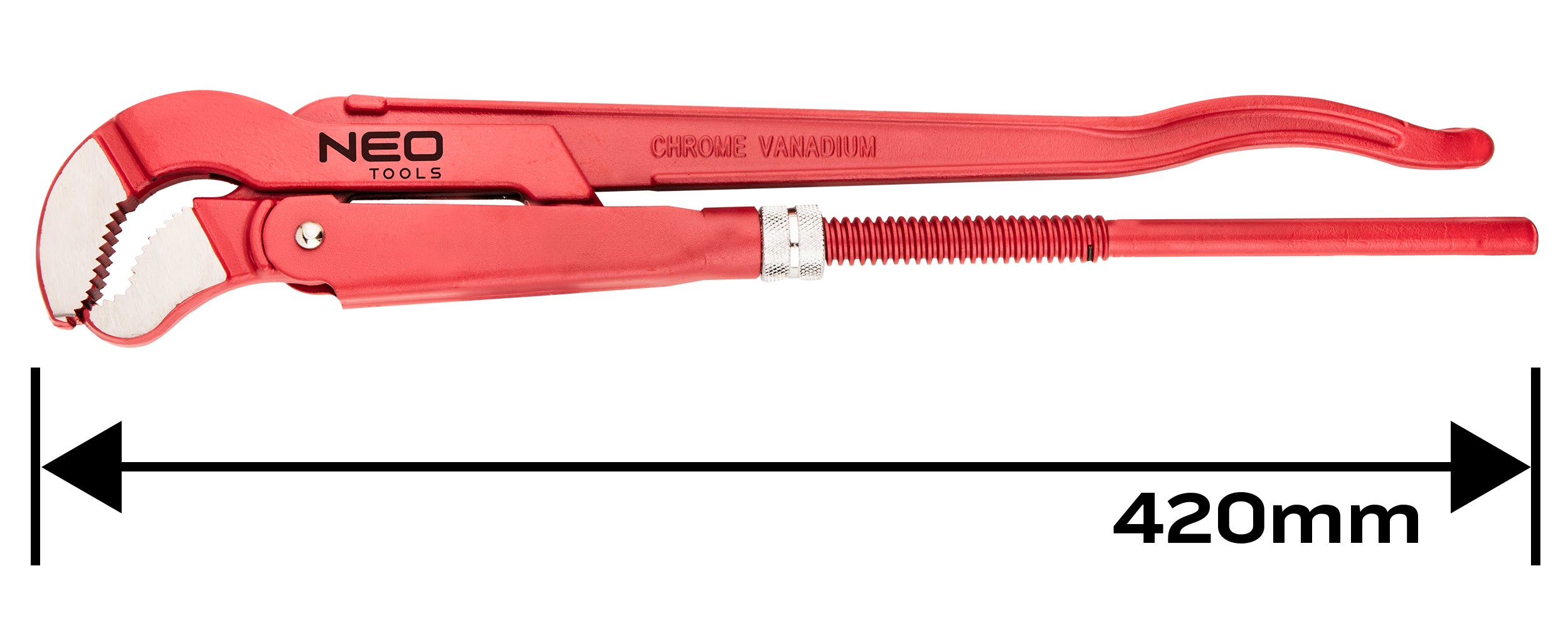 Kľúč na rúry typ „S“, 420 mm, 1,5" od NEO TOOLS nájdeš na naravis.sk