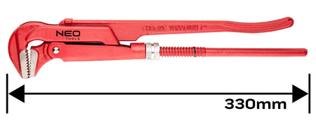 Kleště trubkové 90 st., 330 mm, 1.0" od NEO TOOLS nájdeš na naravis.sk