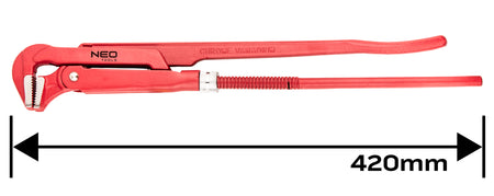 Kleště trubkové 90 st., 420 mm, 1.5" od NEO TOOLS nájdeš na naravis.sk