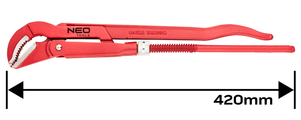 Kleště trubkové 45 st., 420 mm, 1.5" od NEO TOOLS nájdeš na naravis.sk