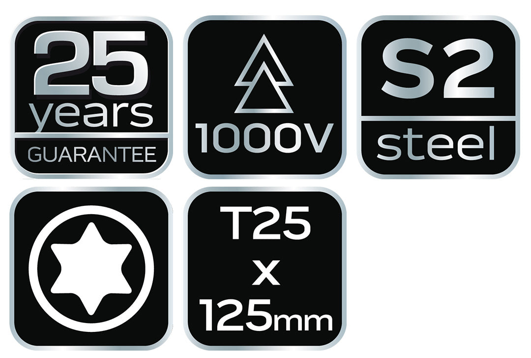 Skrutkovač Torx 1000V, T25 x 125 mm od NEO TOOLS nájdeš na naravis.sk