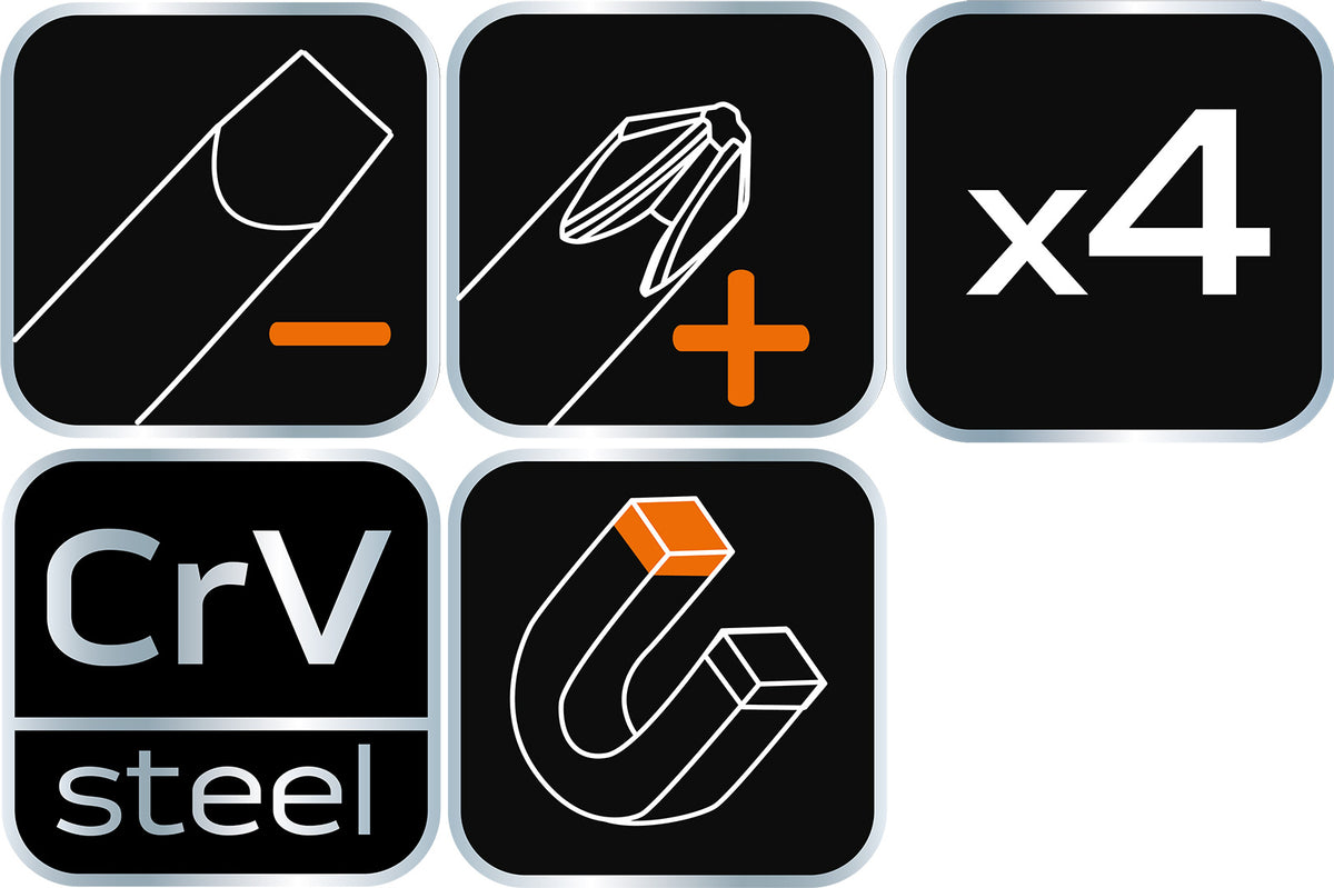 Skrutkovače, sada 4 od NEO TOOLS nájdeš na naravis.sk