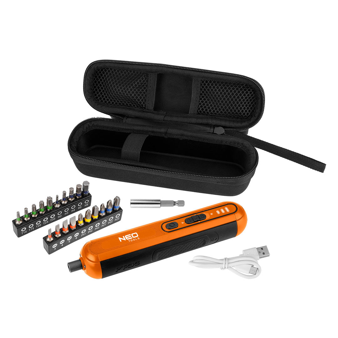 Akumulátorový skrutkovač 4V, Li-Ion, USB-C od NEO TOOLS nájdeš na naravis.sk