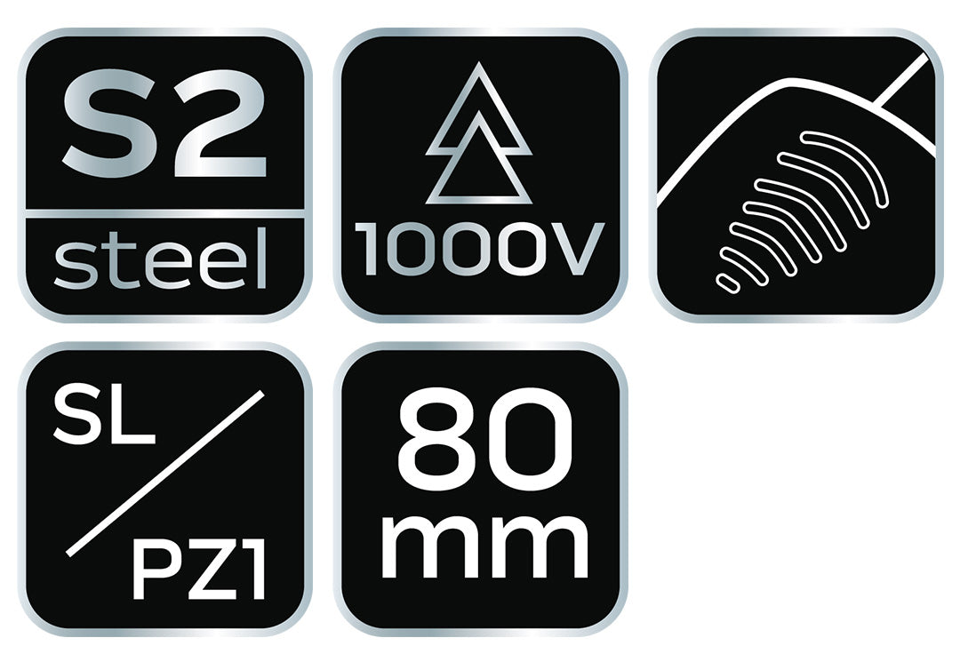 Skrutkovač plus-mínus 1000 V, SL/PZ1 x 80 mm od NEO TOOLS nájdeš na naravis.sk