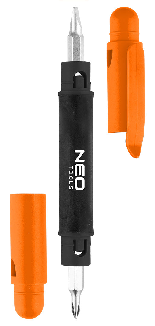 Mini skrutkovač 4 v 1, bity: SL3, SL4, PH0, PH1 od NEO TOOLS nájdeš na naravis.sk