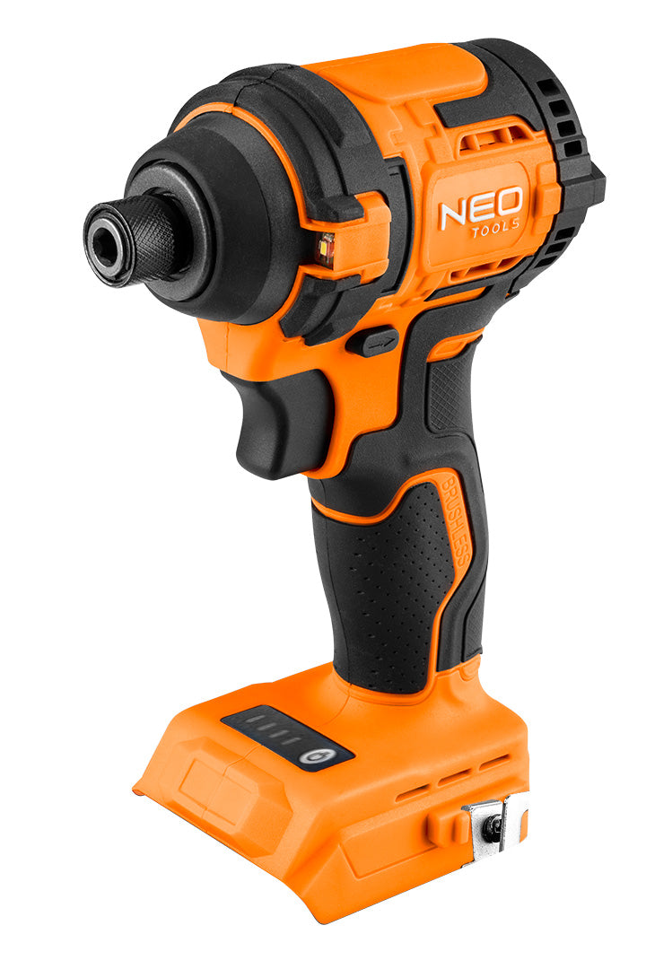 Bezkartáčový rázový uťahovák 18V, 300Nm, šesťhran ¼", kompaktný, Energy+, bez batérie od NEO TOOLS nájdeš na naravis.sk