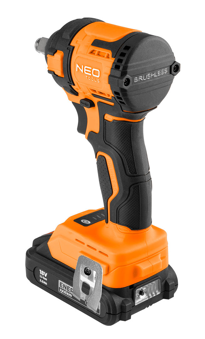 Bezkartáčový rázový kľúč 18 V, 350 Nm, ½", kompaktný, Energy+, bez batérie od NEO TOOLS nájdeš na naravis.sk