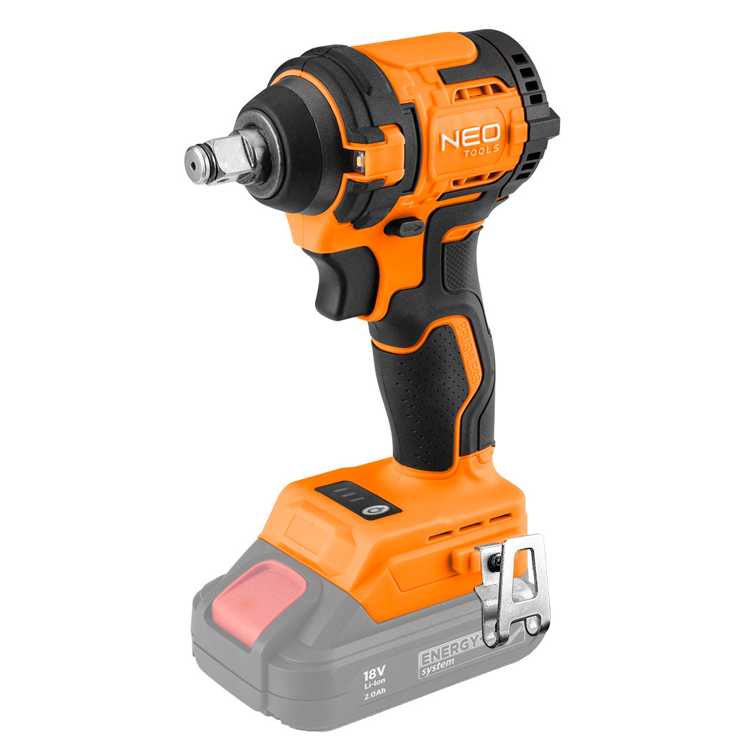 Bezkartáčový rázový kľúč 18 V, 350 Nm, ½", kompaktný, Energy+, bez batérie od NEO TOOLS nájdeš na naravis.sk