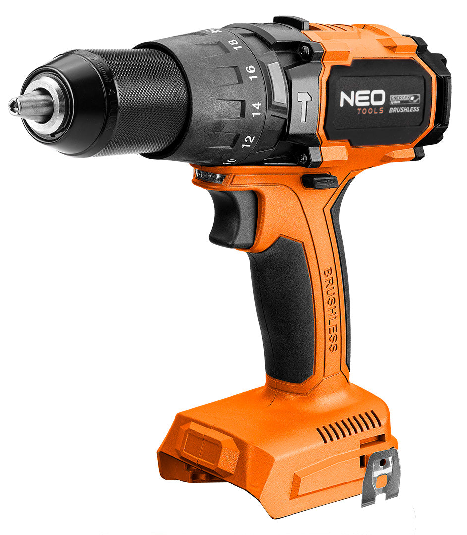 Bezkartáčový vŕtací skrutkovač s príklepom 100 Nm Energy+, bez batérie od NEO TOOLS nájdeš na naravis.sk