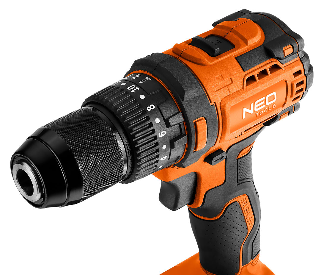 18 V bezkartáčová príklepová vŕtačka/šrotovník, 13 mm skľučovadlo, kompaktný, Energy+, bez akumulátora od NEO TOOLS nájdeš na naravis.sk