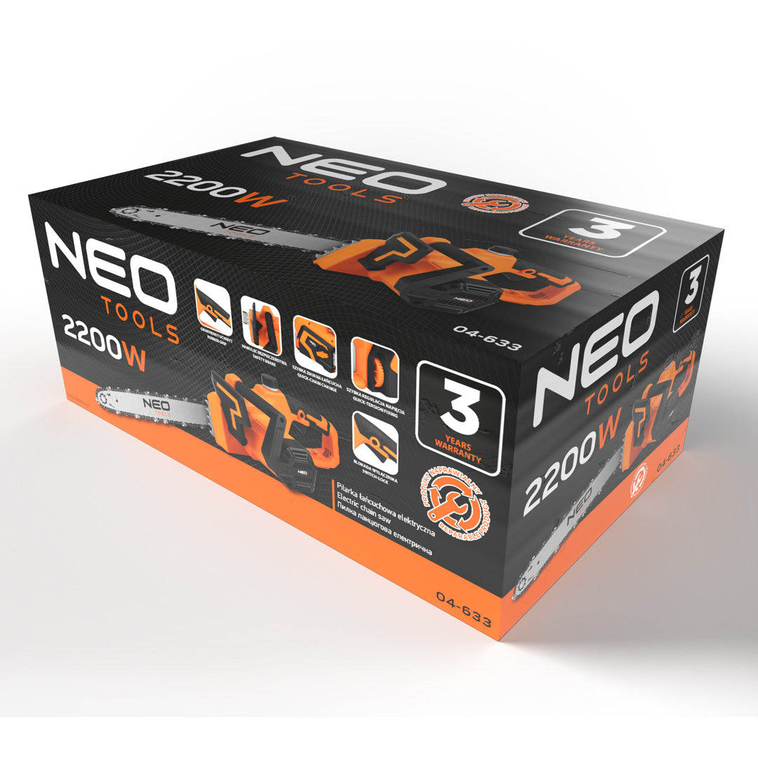 Reťazová píla 2200 W, 457 mm lišta od NEO TOOLS nájdeš na naravis.sk