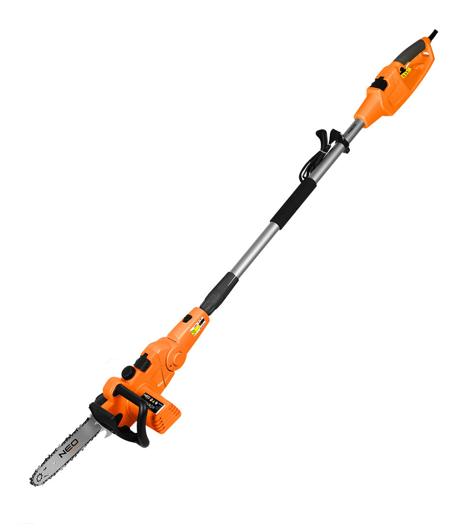 Záhradné náradie 2 v 1 s predlžovacím ramenom: reťazová píla 750 W 250 mm + nožnice na živý plot 550 W 460 mm od NEO TOOLS nájdeš na naravis.sk
