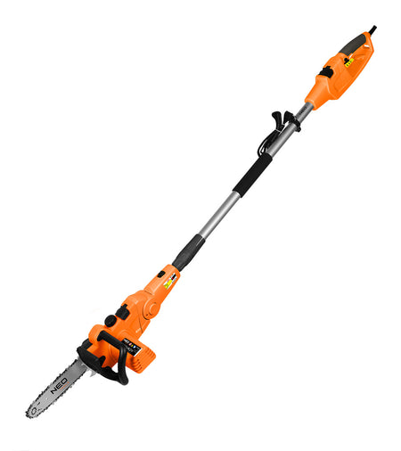 Záhradné náradie 2 v 1 s predlžovacím ramenom: reťazová píla 750 W 250 mm + nožnice na živý plot 550 W 460 mm od NEO TOOLS nájdeš na naravis.sk