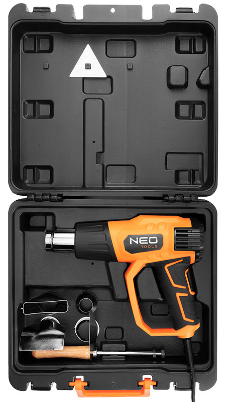 Teplovzd. pištoľ, 2000 W, tep. rozsah: I: 50ºC, II: 70-600ºC od NEO TOOLS nájdeš na naravis.sk